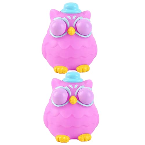 HOOTNEE 2St Prise Musik Kinderspielzeug spaß Sensory Toy Slack Anti Stress Children Toys Spielzeuge Geschenke Kinder quetschen Spielzeug Dekompressionsspielzeug Karikatur Stressball PVC von HOOTNEE