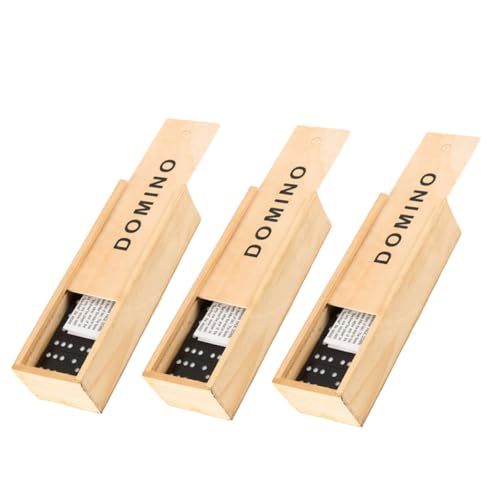 HOOTNEE 3 Sätze Teiliges Set Holz Domino Stacking Block für Lernspielzeug für Drinnen und Unterwegs Familienunterhaltung und Kreative Bauprojekte HOOTNEE 3 Sätze Teiliges Set Holz Domino Stacking Block für Lernspielzeug für Drinnen und Unterwegs Familienunterhaltung und Kreative Bauprojekte von HOOTNEE