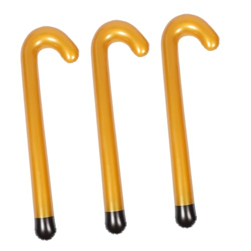HOOTNEE 3 Stück Aufblasbare Gehstütze PVC Gehstock Cosplay Kostüm Zubehör Halloween Party Ergonomischer Griff Sicherer Halt Leicht Tragbar HOOTNEE 3 Stück Aufblasbare Gehstütze PVC Gehstock Cosplay Kostüm Zubehör Halloween Party Ergonomischer Griff Sicherer Halt Leicht Tragbar von HOOTNEE