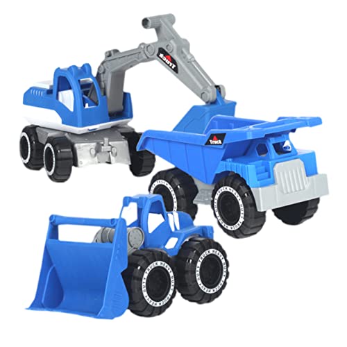HOOTNEE 3 Stück Baufahrzeug Maschinenbau Jungs Kinderspielzeug Auto Baggerspielzeug Strand entsorgen LKWs Spielzeugfahrzeuge Bagger-LKW Simulationstechnische Fahrzeuge Blau HOOTNEE 3 Stück Baufahrzeug Maschinenbau Jungs Kinderspielzeug Auto Baggerspielzeug Strand entsorgen LKWs Spielzeugfahrzeuge Bagger-LKW Simulationstechnische Fahrzeuge Blau von HOOTNEE