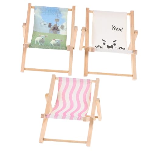 HOOTNEE 3 Stück Mini Strandstuhl, Handyhalter, Miniatur Stuhl Zur Dekoration, Miniatur Loungesessel Modell, Mini Ornament Stühle Für Party Events, Miniatur Loungesessel Requisite, Mini HOOTNEE 3 Stück Mini Strandstuhl, Handyhalter, Miniatur Stuhl Zur Dekoration, Miniatur Loungesessel Modell, Mini Ornament Stühle Für Party Events, Miniatur Loungesessel Requisite, Mini von HOOTNEE