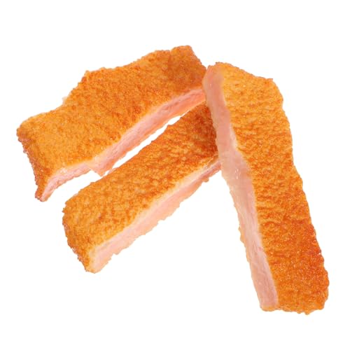 HOOTNEE 3 Stück Simuliertes Gebratenes Schweinekotelett, Realistische Lebensmittel Requisiten, Künstliche Requisite, Simulation Gebratener Schweinekoteletts, Modell, Lebensechte Foto HOOTNEE 3 Stück Simuliertes Gebratenes Schweinekotelett, Realistische Lebensmittel Requisiten, Künstliche Requisite, Simulation Gebratener Schweinekoteletts, Modell, Lebensechte Foto von HOOTNEE