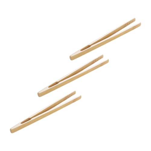 HOOTNEE 3 Stück Teiliges Holz Pinzette Montessori Feinmotorik für Ab Jahren Sicheres Naturholz Handpoliert für und Konzentrationstraining von HOOTNEE