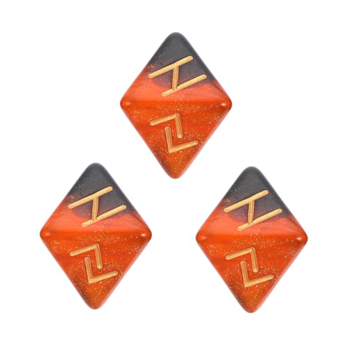 HOOTNEE 3 Stück Teiliges Polyeder Rune Würfelset Mehrseitige Acryl Würfel für Rollenspiele und Brettspiele Kristallfarben für Partys und Versammlungen HOOTNEE 3 Stück Teiliges Polyeder Rune Würfelset Mehrseitige Acryl Würfel für Rollenspiele und Brettspiele Kristallfarben für Partys und Versammlungen von HOOTNEE