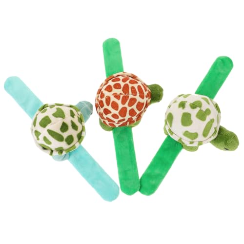 HOOTNEE 3 Stück Teiliges Tier Design Slap Bracelet mit Plüschschildkröte Niedliches Handgelenkband für Geburtstags oder Weihnachtsgeschenk Sicher und Leicht HOOTNEE 3 Stück Teiliges Tier Design Slap Bracelet mit Plüschschildkröte Niedliches Handgelenkband für Geburtstags oder Weihnachtsgeschenk Sicher und Leicht von HOOTNEE