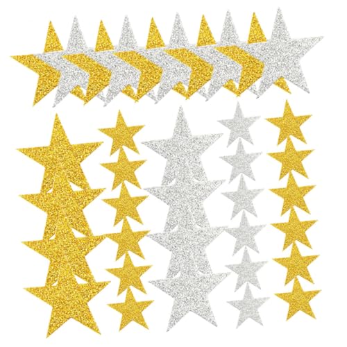 HOOTNEE 300 Stück Pentagramm Aufkleber, Sternaufkleber Zum Selbermachen, Eva Sternaufkleber, Glitzeraufkleber, Aufkleberstern Zum Basteln, Sternaufkleber, Schwarze Schaumstoff HOOTNEE 300 Stück Pentagramm Aufkleber, Sternaufkleber Zum Selbermachen, Eva Sternaufkleber, Glitzeraufkleber, Aufkleberstern Zum Basteln, Sternaufkleber, Schwarze Schaumstoff von HOOTNEE