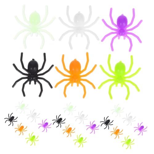 HOOTNEE 300 Stück Simulation Spinnenspielzeug Halloween Mini Spinnen Halloween Spinne Wohnkultur Spinne Party Dekorationen Neuheit Spinne Streich Requisiten Halloween Dekorative Spinnen von HOOTNEE