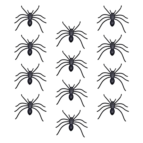 HOOTNEE 30St weiches Spinnenspielzeug Spielzeuge Riesenhalloween Ornament hängende Verzierungen Scherzspielzeug bilden Requisiten Kleidung schmücken kleine Spinne Dekorationen Plastik von HOOTNEE