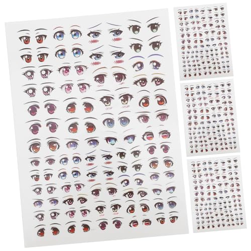 HOOTNEE 4 Blätter Puppenaugenaufkleber Cartoon -Puppenaugenabziehbilder zum Handwerk Wasseraufkleber für Tonpuppen Cartoon Doll Eye -Abziehbilder Cartoon -Augenaufkleber für Puppen Papier HOOTNEE 4 Blätter Puppenaugenaufkleber Cartoon -Puppenaugenabziehbilder zum Handwerk Wasseraufkleber für Tonpuppen Cartoon Doll Eye -Abziehbilder Cartoon -Augenaufkleber für Puppen Papier von HOOTNEE