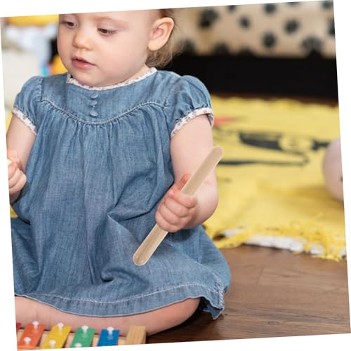 HOOTNEE 4 Paare Holz Rhythmussticks Orff Percussion Instrument Musikinstrumente für Kindergarten Musikunterricht Sicher Glatte Verarbeitung von HOOTNEE