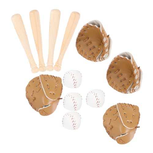 HOOTNEE 4 Sätze Puppenhaus Baseball Miniatur -Kits Baseball Puppenzubehör Rollenspielset Mini -Baseballzubehör dekorativer Mini-Baseball Mini-Baseball- DIY-Versorgung Leder Khaki HOOTNEE 4 Sätze Puppenhaus Baseball Miniatur -Kits Baseball Puppenzubehör Rollenspielset Mini -Baseballzubehör dekorativer Mini-Baseball Mini-Baseball- DIY-Versorgung Leder Khaki von HOOTNEE