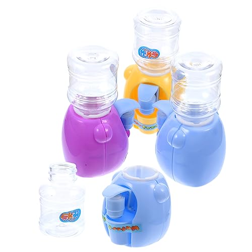 HOOTNEE 4 Sätze Teiliges Wasserspender Simuliertes Cartoon Trinkbrunnen für Kreative Rollenspiele und Entwicklung der Hand Augen Koordination Zufällige Farbe von HOOTNEE
