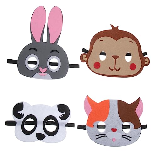 HOOTNEE 4 Stück Cartoon Maske, Cosplay Zubehör, Maske, Kostüm, Tiermasken Für Festivals, Zarte Partymaske, Cosplay Maskenball Zubehör, Festival Tiermaske, Tiergesichtsmaske, Lustige HOOTNEE 4 Stück Cartoon Maske, Cosplay Zubehör, Maske, Kostüm, Tiermasken Für Festivals, Zarte Partymaske, Cosplay Maskenball Zubehör, Festival Tiermaske, Tiergesichtsmaske, Lustige von HOOTNEE