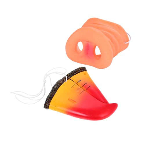 HOOTNEE 4 Stück Gefälschte Schweinenase Und Papageienschnabelmasken, Kreative Tierkostümmaske, Simulationstiernase, Requisiten Für Halloween, Karneval Und Cosplay-Party von HOOTNEE