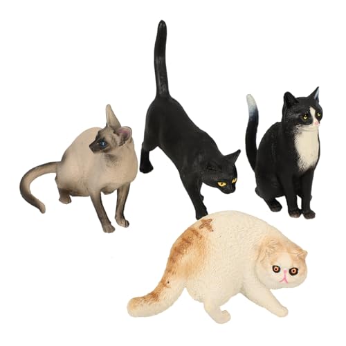 HOOTNEE Kunststoff Katzenfigur Lebensechte Katzenskulptur Kleine Katzenornament Für Schreibtisch Katzenstatue Für Kinderzimmer Dekoration Tiermodell HOOTNEE Kunststoff Katzenfigur Lebensechte Katzenskulptur Kleine Katzenornament Für Schreibtisch Katzenstatue Für Kinderzimmer Dekoration Tiermodell von HOOTNEE