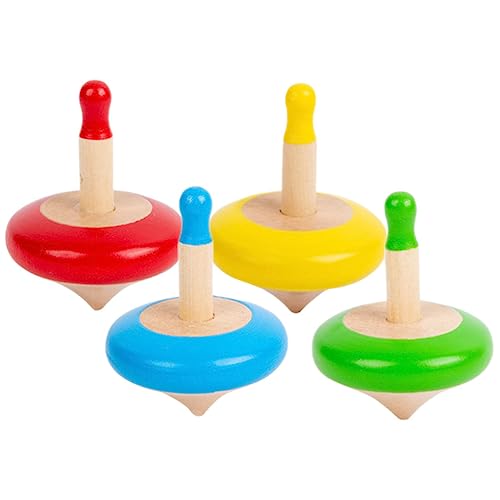 HOOTNEE 4 Stück Kleine Kreisel Gyro Spielzeuge Für Kinder, Kreisel Spielzeug, Lustiges Kinderspielzeug, Kinderzubehör, Lustiger Kinder Gyro, Verschleißfestes Gyro Spielzeug, Gyro von HOOTNEE