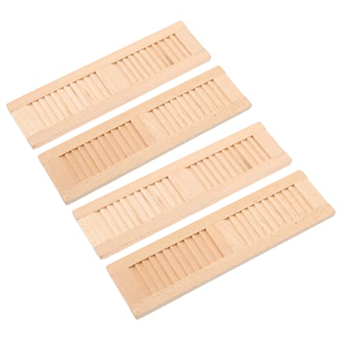 HOOTNEE 4 Stück Mini Rollos, Puppenhausmöbel, Rollenspiel Spielzeug, Puppenhaus Bevorzugung, Fensterläden, Puppenhaus Rollos, Mini Möbel, Mini Möbel, Mini Rollos, Kleine Rollos von HOOTNEE