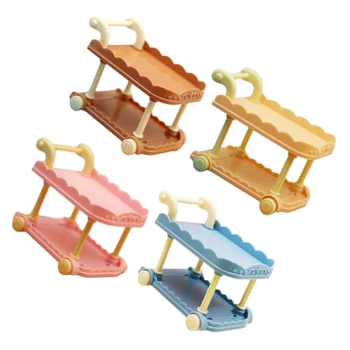 HOOTNEE 4 Stück Mini Speisewagen Modellwagen Miniatur Puppenhausmöbel Landschaftsbau Mini Möbel Mini Esswagen Ornamente Mini Haus Teetisch Modell Puppenhaus Dekoration HOOTNEE 4 Stück Mini Speisewagen Modellwagen Miniatur Puppenhausmöbel Landschaftsbau Mini Möbel Mini Esswagen Ornamente Mini Haus Teetisch Modell Puppenhaus Dekoration von HOOTNEE