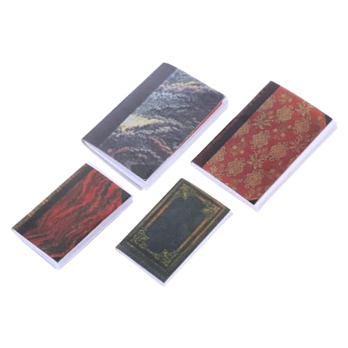 HOOTNEE 4 Stück Miniatursimulationsbuch Miniaturbücher Handwerk Winziges Buch Requisitenbücher Für Die Dekoration Mini-buchmodell Miniaturbücher Für Puppenstuben Mini-buchschmuck Plastik HOOTNEE 4 Stück Miniatursimulationsbuch Miniaturbücher Handwerk Winziges Buch Requisitenbücher Für Die Dekoration Mini-buchmodell Miniaturbücher Für Puppenstuben Mini-buchschmuck Plastik von HOOTNEE