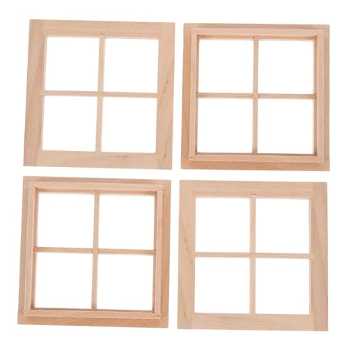 HOOTNEE 4 Stück Puppenhausdekoration bastelzeug Micro spielsachen Toys Dollhouse zubehör mini Scale Auto Bausatz Miniaturen Figuren Mini- -Dekore Mini- -Fensterrahmen Holz HOOTNEE 4 Stück Puppenhausdekoration bastelzeug Micro spielsachen Toys Dollhouse zubehör mini Scale Auto Bausatz Miniaturen Figuren Mini- -Dekore Mini- -Fensterrahmen Holz von HOOTNEE