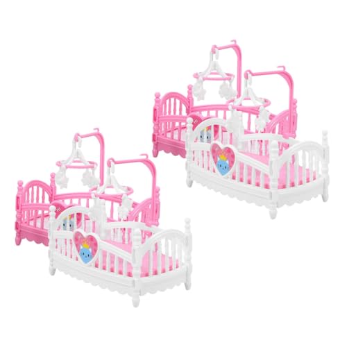 HOOTNEE 4 Stück Puppenhausmöbel, Puppenhauszubehör, Puppenbett, Puppenhausbett, Puppenhausdekor, Minimöbel, Miniatur Puppenhausbausatz, Puppenhausdekor, Minibett, Puppenhausmöbel HOOTNEE 4 Stück Puppenhausmöbel, Puppenhauszubehör, Puppenbett, Puppenhausbett, Puppenhausdekor, Minimöbel, Miniatur Puppenhausbausatz, Puppenhausdekor, Minibett, Puppenhausmöbel von HOOTNEE