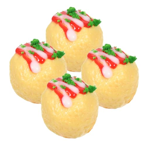HOOTNEE 4-TLG Mini-takoyaki-Modell Japanischer Snack Für Puppenhaus Miniatur Mit Feiner Handwerkskunst HOOTNEE 4-TLG Mini-takoyaki-Modell Japanischer Snack Für Puppenhaus Miniatur Mit Feiner Handwerkskunst von HOOTNEE
