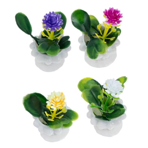 HOOTNEE 4 Stück Teiliges Pflanzen Bonsai Dekoration für Puppenhaus Zubehör Accessoires für Mikrolandschaften und DIY Pflegeleicht und Farbenfroh HOOTNEE 4 Stück Teiliges Pflanzen Bonsai Dekoration für Puppenhaus Zubehör Accessoires für Mikrolandschaften und DIY Pflegeleicht und Farbenfroh von HOOTNEE