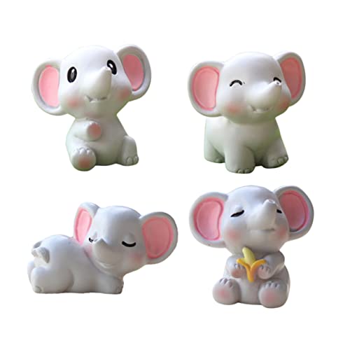 HOOTNEE 4 Stück Teiliges Resin Elefantenfiguren Miniatur Tierstatue Dekorativ Kompakt Vielseitig für Wohnzimmer Büro Balkon und Garten HOOTNEE 4 Stück Teiliges Resin Elefantenfiguren Miniatur Tierstatue Dekorativ Kompakt Vielseitig für Wohnzimmer Büro Balkon und Garten von HOOTNEE