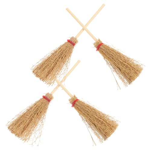 HOOTNEE 4 Stücke Puppenhaus Besen Puppenhaus Reinigungsbesen Kinder Pretend Spielzeug Ornamente HOOTNEE 4 Stücke Puppenhaus Besen Puppenhaus Reinigungsbesen Kinder Pretend Spielzeug Ornamente von HOOTNEE