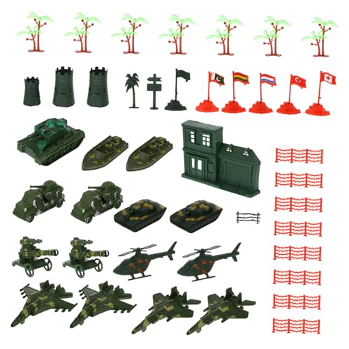 HOOTNEE 41Stücke Teiliges Militärmodell mit Militärfiguren Zubehörkit für Kreative Rollenspiele aus Sicherem für Interaktive Eltern Spiele und von HOOTNEE