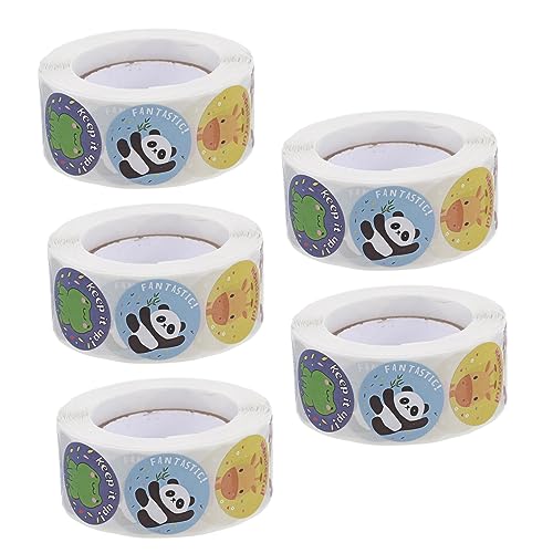 HOOTNEE 5 Rollen Tieraufkleber, Süße Aufkleber, Motivationsaufkleber, Handkonto Aufkleber, Tagebuch DIY Aufkleber, Schulaufkleber, BAU Partygeschenke, Scrapbooking Aufkleber, HOOTNEE 5 Rollen Tieraufkleber, Süße Aufkleber, Motivationsaufkleber, Handkonto Aufkleber, Tagebuch DIY Aufkleber, Schulaufkleber, BAU Partygeschenke, Scrapbooking Aufkleber, von HOOTNEE