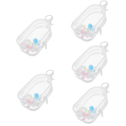 HOOTNEE 5 Sets Transparente Aufbewahrungstasche, Durchsichtige Tasche, Schlüsselanhängertasche, Kleine Schlüsselanhängertasche, Schlüsselanhängertasche, Kleine Schlüsselanhängertasche, HOOTNEE 5 Sets Transparente Aufbewahrungstasche, Durchsichtige Tasche, Schlüsselanhängertasche, Kleine Schlüsselanhängertasche, Schlüsselanhängertasche, Kleine Schlüsselanhängertasche, von HOOTNEE
