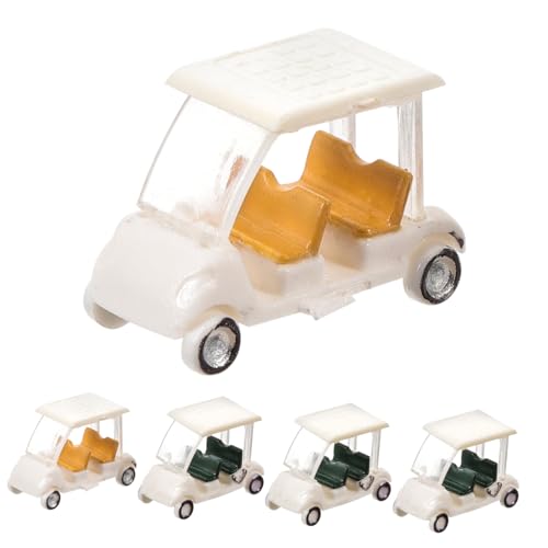 HOOTNEE 5 Stück Golfwagenmodell Karren Für Den Strand Golfwagen- Für Junior Im Freien Modelle Golf Golfwagen Golfwagen-Figur Golfen Wagen Kind Klein Harz Zufällige Farbe von HOOTNEE