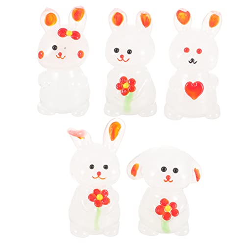 HOOTNEE 5 Stück Kleine Kaninchenfiguren aus Teiliges für Home Dekoration und Anlässe Tierornamente für Auto und Mikro Landschaften HOOTNEE 5 Stück Kleine Kaninchenfiguren aus Teiliges für Home Dekoration und Anlässe Tierornamente für Auto und Mikro Landschaften von HOOTNEE