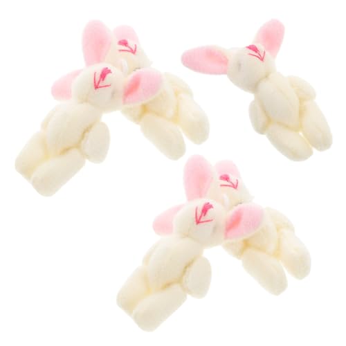 HOOTNEE 5 Stück Mini Joint Bunny Puppe Hase Miniatur Figur Kaninchen Plüschtiere Kleine Tierfiguren Stoffhase Kawaii Kuscheltiere Hase Kuscheltiere Fuzzy Bunny Kurzplüsch HOOTNEE 5 Stück Mini Joint Bunny Puppe Hase Miniatur Figur Kaninchen Plüschtiere Kleine Tierfiguren Stoffhase Kawaii Kuscheltiere Hase Kuscheltiere Fuzzy Bunny Kurzplüsch von HOOTNEE
