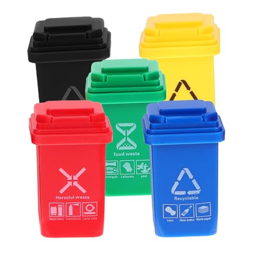 HOOTNEE 5 Stück Mini-Mülleimer Kleiner Recyclingbehälter Dosen Puppenhauszubehör Kleiner Mülleimer Mikro 1: mülltonnen puppenhaus deko mini mülleimer mini mülltonnen müll sortieren Plastik HOOTNEE 5 Stück Mini-Mülleimer Kleiner Recyclingbehälter Dosen Puppenhauszubehör Kleiner Mülleimer Mikro 1: mülltonnen puppenhaus deko mini mülleimer mini mülltonnen müll sortieren Plastik von HOOTNEE