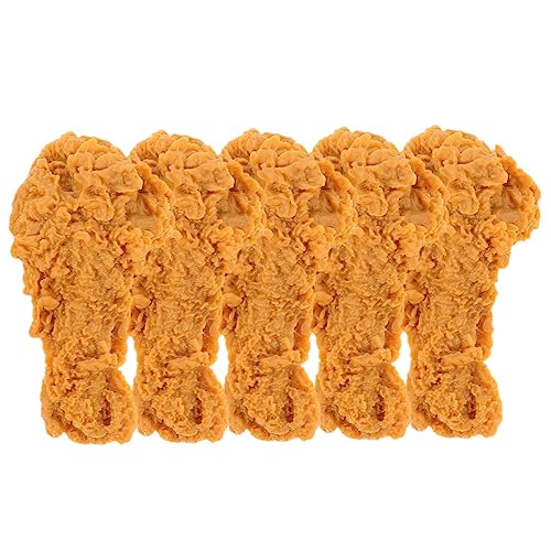 HOOTNEE 5 Stück Simulation Hähnchenschenkel, Kunststoff, Gebratene Hähnchenschenkel, Schaufensterdekoration, PVC Trommelstock Ornamente, Bratmodell, Bauernhausdekor, Hähnchenschenkel HOOTNEE 5 Stück Simulation Hähnchenschenkel, Kunststoff, Gebratene Hähnchenschenkel, Schaufensterdekoration, PVC Trommelstock Ornamente, Bratmodell, Bauernhausdekor, Hähnchenschenkel von HOOTNEE
