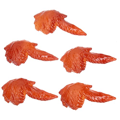 HOOTNEE 5 Stück Simuliertes Hühnerflügelmodell, Simulation, Lebensmittelsimulation, Hühnerbeinmodelle, Lebensmittelmodell, Gefälschtes Fleisch, Hühnerflügelmodelle, Gefälschte HOOTNEE 5 Stück Simuliertes Hühnerflügelmodell, Simulation, Lebensmittelsimulation, Hühnerbeinmodelle, Lebensmittelmodell, Gefälschtes Fleisch, Hühnerflügelmodelle, Gefälschte von HOOTNEE