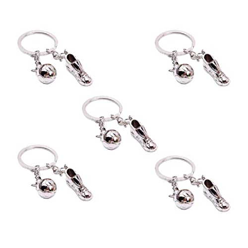 HOOTNEE 5 Stück Teiliges Fußball Schlüsselanhänger Kreatives Sportdesign Robustes Material Vielseitig als Taschen Autoschmuck für Fußballfans und Sammelobjekte HOOTNEE 5 Stück Teiliges Fußball Schlüsselanhänger Kreatives Sportdesign Robustes Material Vielseitig als Taschen Autoschmuck für Fußballfans und Sammelobjekte von HOOTNEE