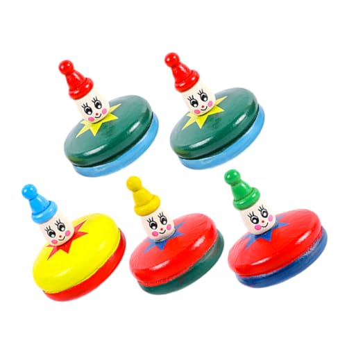 HOOTNEE 5 Stück Teiliges Holz im Cartoon Design für Handbetriebene Gyroskope Hand Augen Koordination und Kreativen Sicher und Unterhaltsam für Jungen HOOTNEE 5 Stück Teiliges Holz im Cartoon Design für Handbetriebene Gyroskope Hand Augen Koordination und Kreativen Sicher und Unterhaltsam für Jungen von HOOTNEE