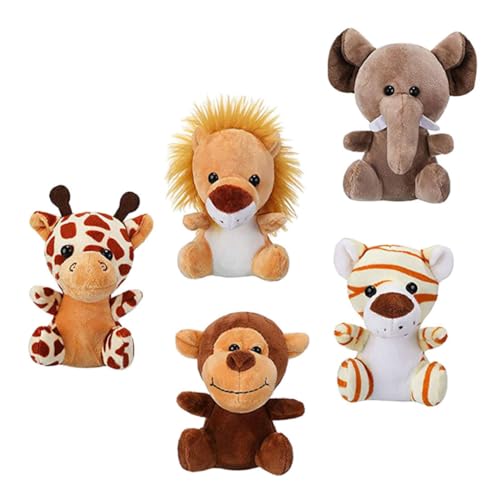 HOOTNEE 5 Stück Teiliges Jungle Tiere Schlüsselanhänger Plüsch Tierchen Anhänger für Taschen Rucksäcke und Schlüssel Perfektes zur Geburtstagsdeko für Kindergeburtstage HOOTNEE 5 Stück Teiliges Jungle Tiere Schlüsselanhänger Plüsch Tierchen Anhänger für Taschen Rucksäcke und Schlüssel Perfektes zur Geburtstagsdeko für Kindergeburtstage von HOOTNEE