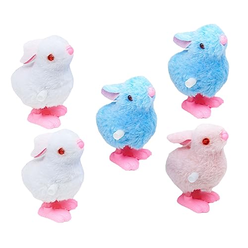 HOOTNEE 5 Stück Uhrwerk Kaninchen Kindergeschenke Plüschhasen Für Kleinkinder Cartoon Kinderspielzeug Kindergeschenk Pädagogisches Aufziehspielzeug Zufällige Farbe HOOTNEE 5 Stück Uhrwerk Kaninchen Kindergeschenke Plüschhasen Für Kleinkinder Cartoon Kinderspielzeug Kindergeschenk Pädagogisches Aufziehspielzeug Zufällige Farbe von HOOTNEE