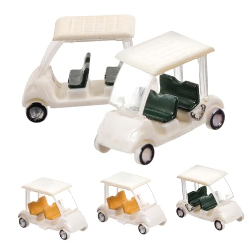 HOOTNEE 5st Mikrolandschafts-sandtischmodell Zum Selbermachen Von Spielzeug Spielzeug-golfwagen Golfwagendekorationen Winzige Golfwagen Minigolfwagen Kind Miniatur Metall Harz von HOOTNEE