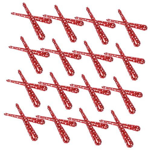 HOOTNEE 50 Stück Komm Stock Cheerleading Accessoires Aufblasbare Ballon-jubelstöcke Aufblasbare Krachmacher Krachmacher Für Den Sport Jubelnde Requisiten Requisite Aluminiumfolie Rot von HOOTNEE