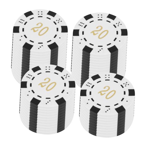 HOOTNEE 50 Stück Nummerierte Abs Spielchips aus Kunststoff Runde Bingo und mit Aufgedruckten Zahlen Leicht Sicher für Bingo Mahjong und Lernspiele von HOOTNEE