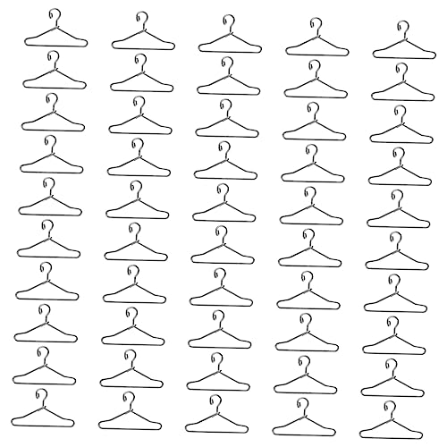 HOOTNEE Puppenkleiderbügel Aus Metall 50er-Set 40 Mm Silberfarben Mini-kleiderbügel Für Puppen Praktischer Kleiderständer Für Jungen Und Mädchen HOOTNEE Puppenkleiderbügel Aus Metall 50er-Set 40 Mm Silberfarben Mini-kleiderbügel Für Puppen Praktischer Kleiderständer Für Jungen Und Mädchen von HOOTNEE