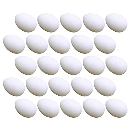 HOOTNEE Realistische Fein Gearbeitete Plastikeier 41 Mm X 29 Mm Nest Zum Schlüpfen Gebrachte Eier Für von HOOTNEE