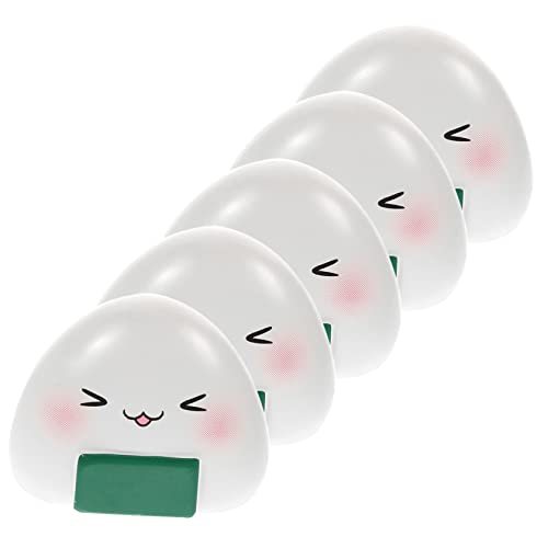 HOOTNEE 5pcs Entzückende Cartoon Reis Rollstatue Miniatur Rice Roll Ornament Einzigartiges Cartoon Food Craft von HOOTNEE