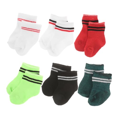 HOOTNEE 6 Paare Puppensocken Mini für Puppen Zubehör zum Verkleiden Fördert Kreatives und Modebewusstsein Wiederverwendbar und Langlebig HOOTNEE 6 Paare Puppensocken Mini für Puppen Zubehör zum Verkleiden Fördert Kreatives und Modebewusstsein Wiederverwendbar und Langlebig von HOOTNEE