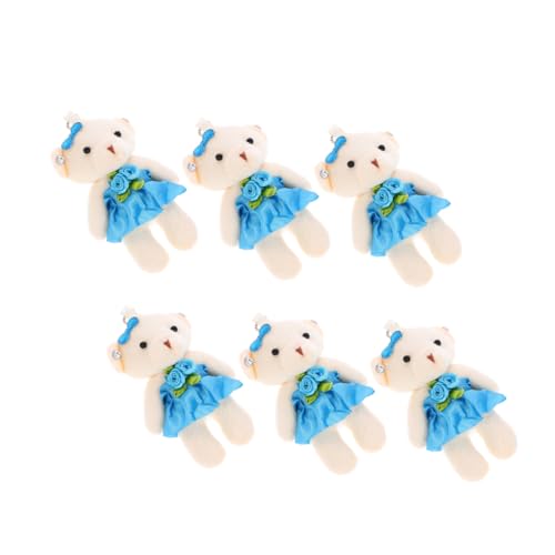 HOOTNEE 6 Stück Hochzeitsbär- Schlüsselbundstopftiere Kleiner Ausgestopfter Bär Kleine Bären Stoffbären Kuscheltiere Schlüsselanhänger Mini-bären- Mini-kuschelbär Blau Plüsch HOOTNEE 6 Stück Hochzeitsbär- Schlüsselbundstopftiere Kleiner Ausgestopfter Bär Kleine Bären Stoffbären Kuscheltiere Schlüsselanhänger Mini-bären- Mini-kuschelbär Blau Plüsch von HOOTNEE